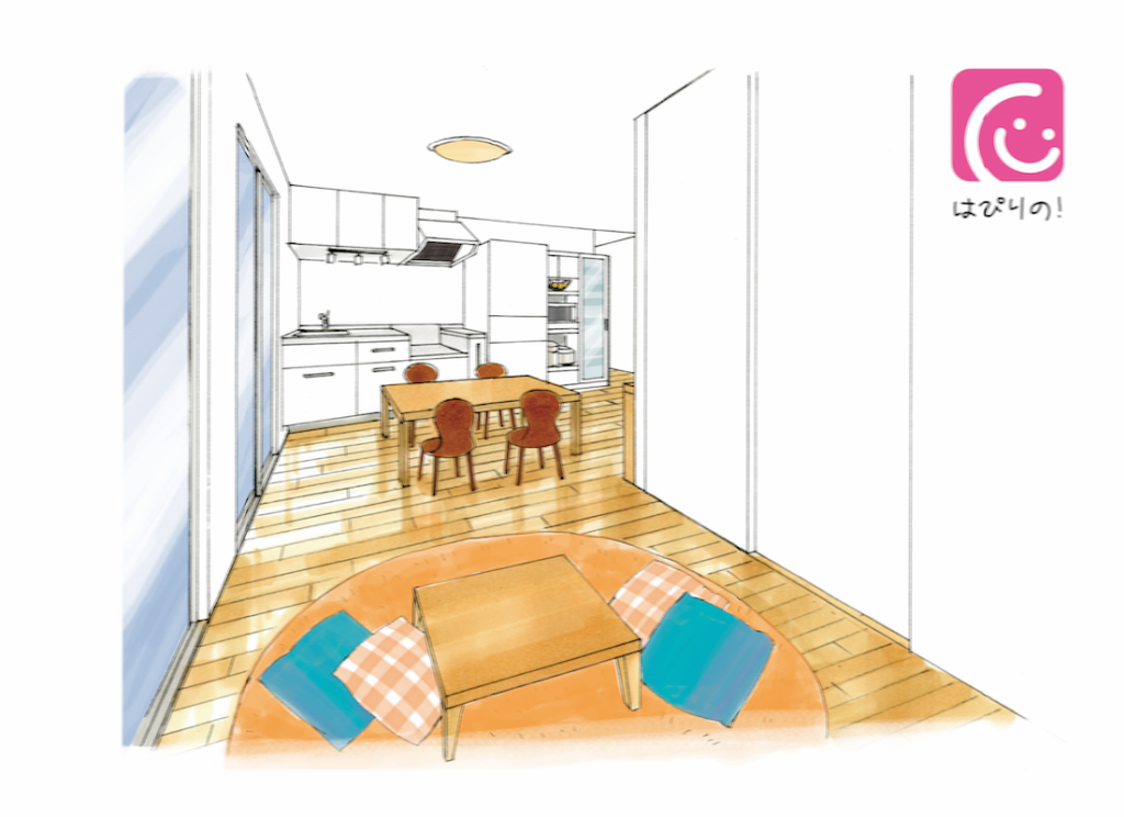 賃貸アパート　イメージイラスト