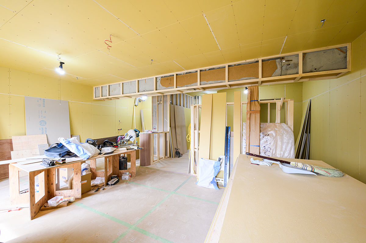 リノベーション工事中の写真